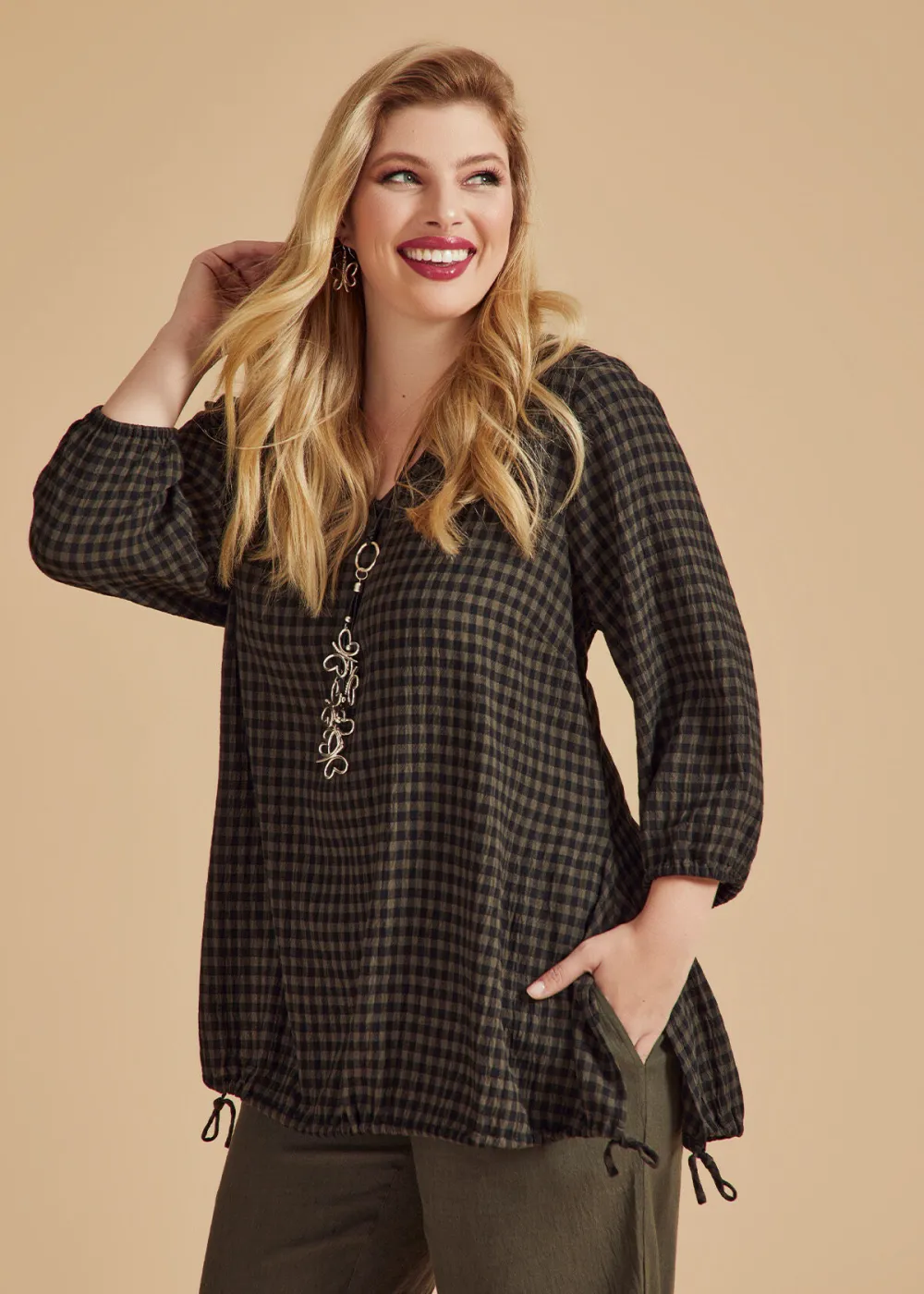 Natural Erba Check Tunic