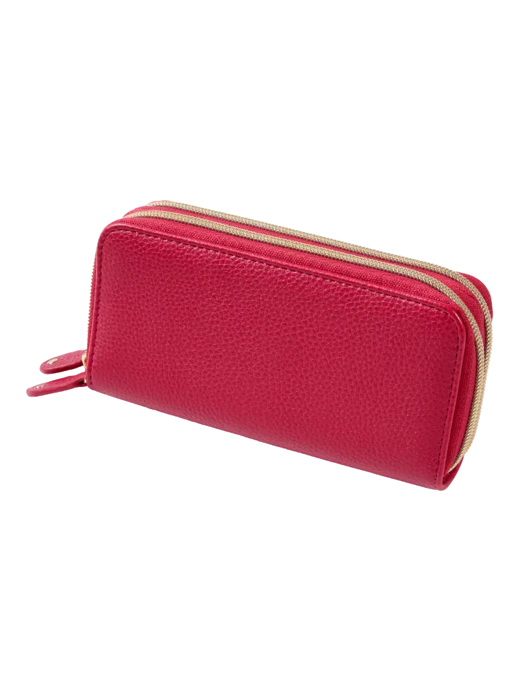 Women's Everyday Double-Zip Organizer RFID-Blocking Wallet