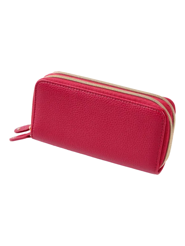 Women's Everyday Double-Zip Organizer RFID-Blocking Wallet
