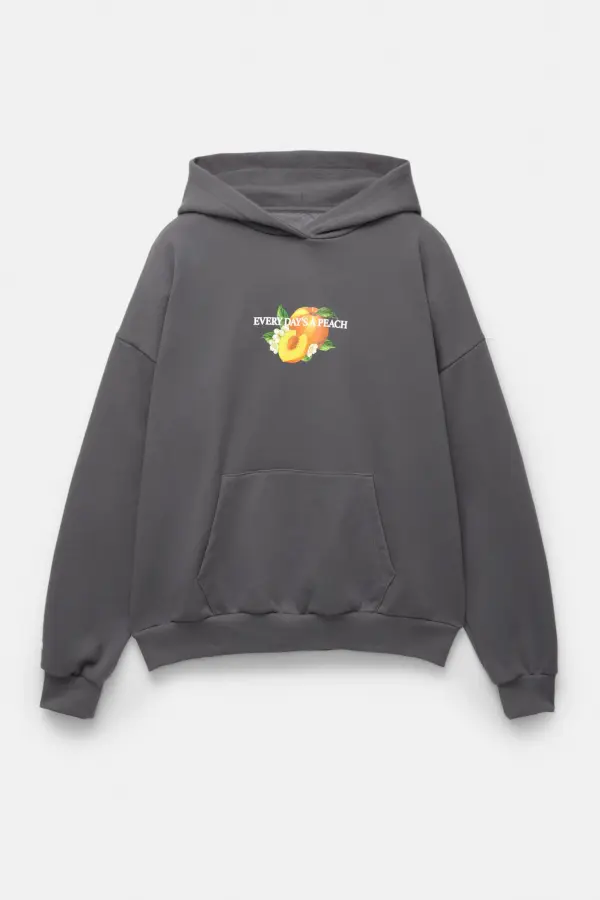 Sudadera capucha melocotón