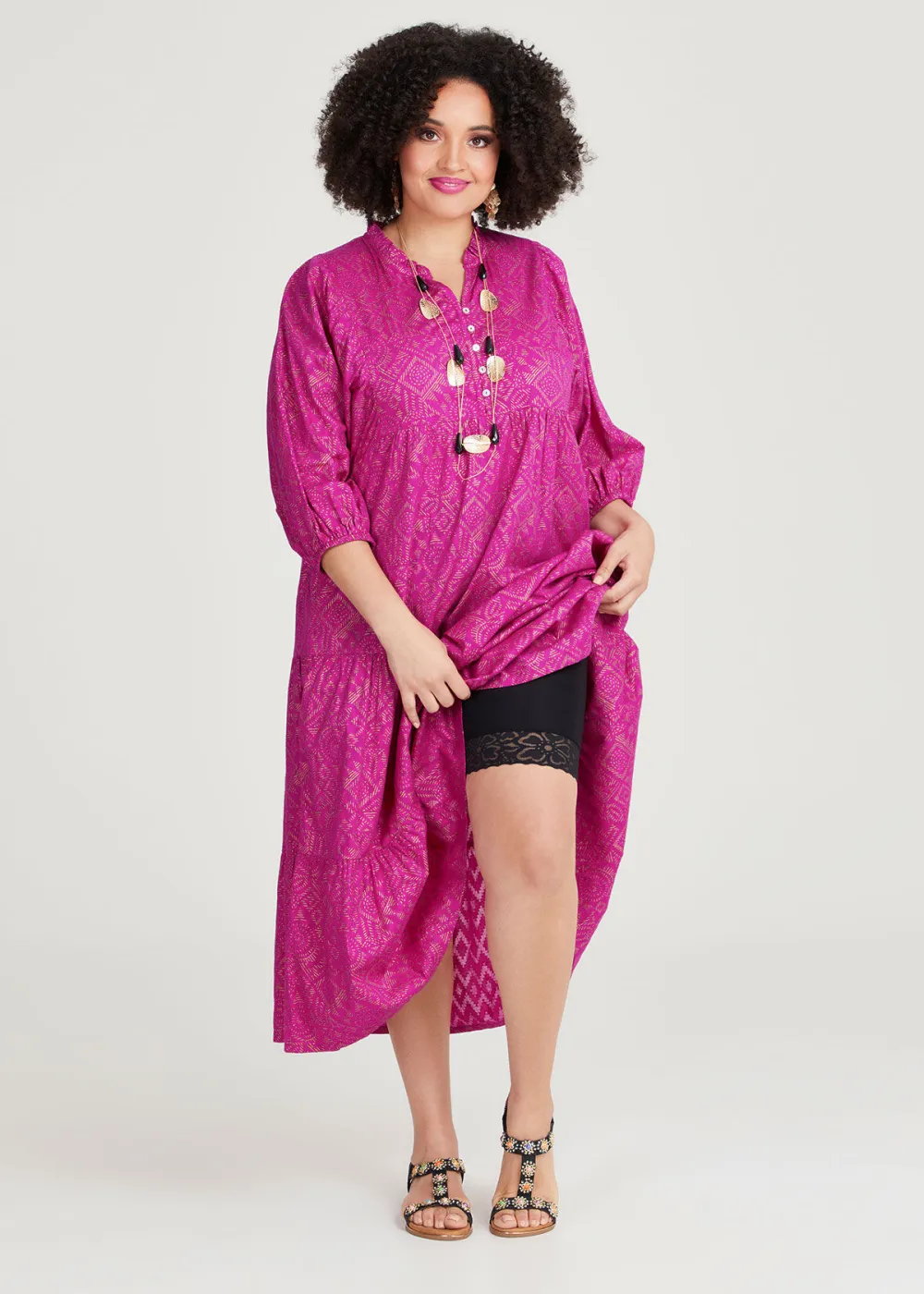 Cotton Gilded Dress