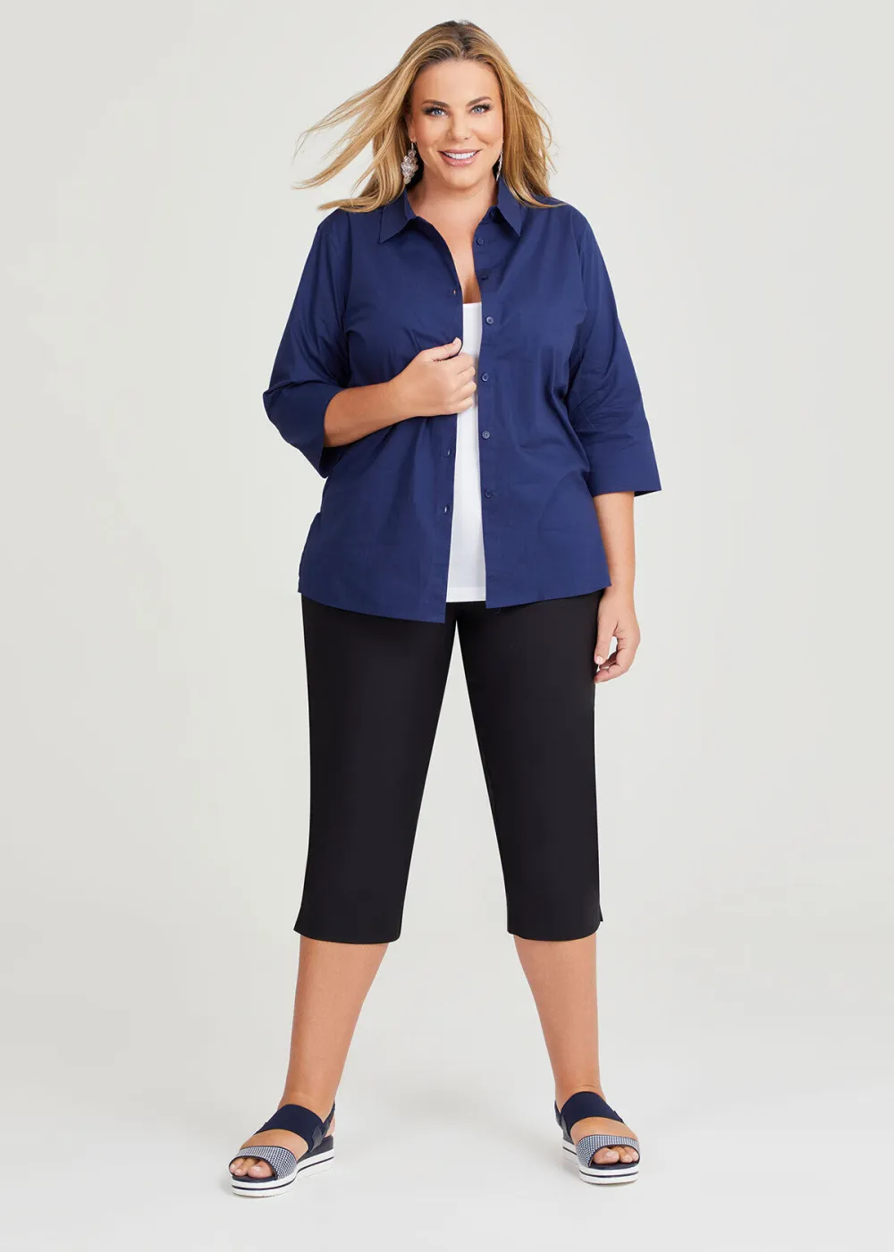Stretch Cotton Poplin Shirt