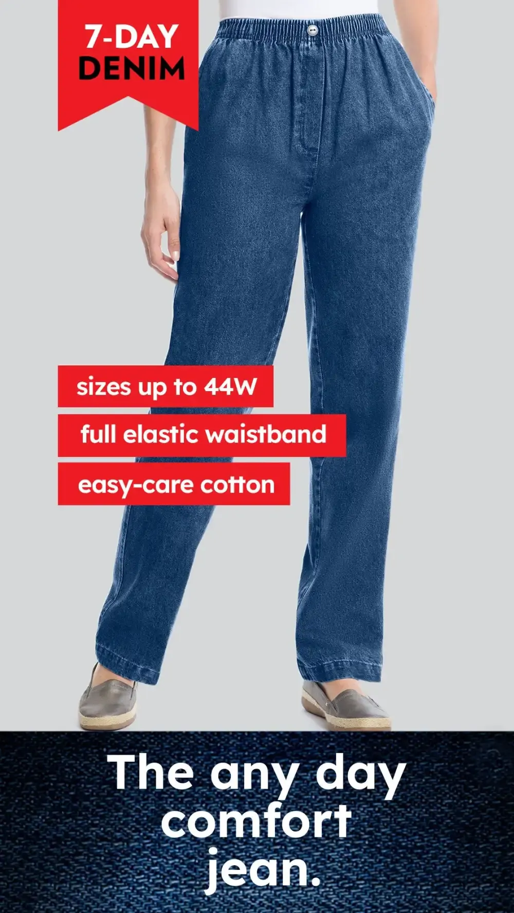 7-Day Straight-Leg Denim Jean