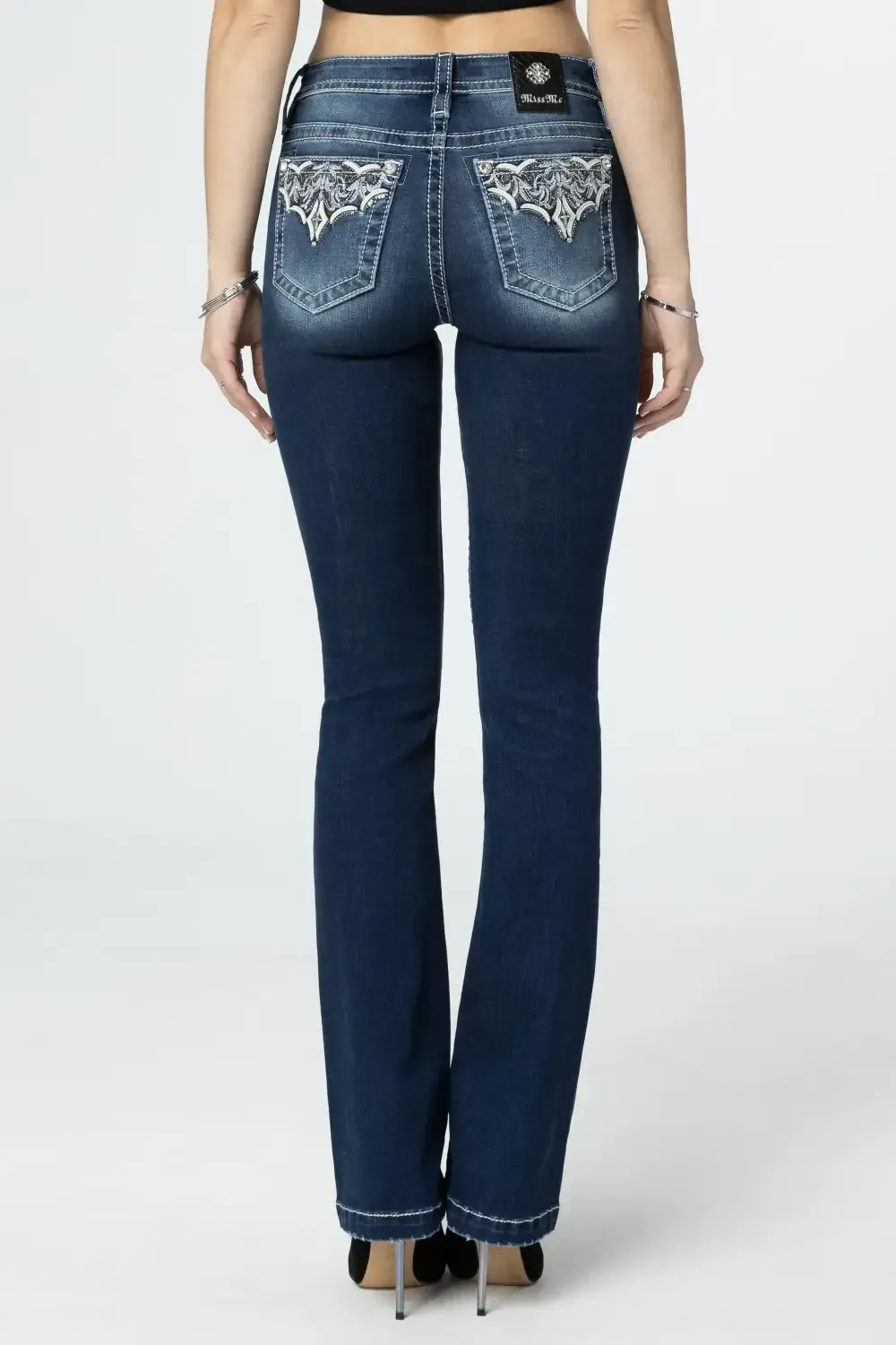 Silver Web Bootcut Jeans