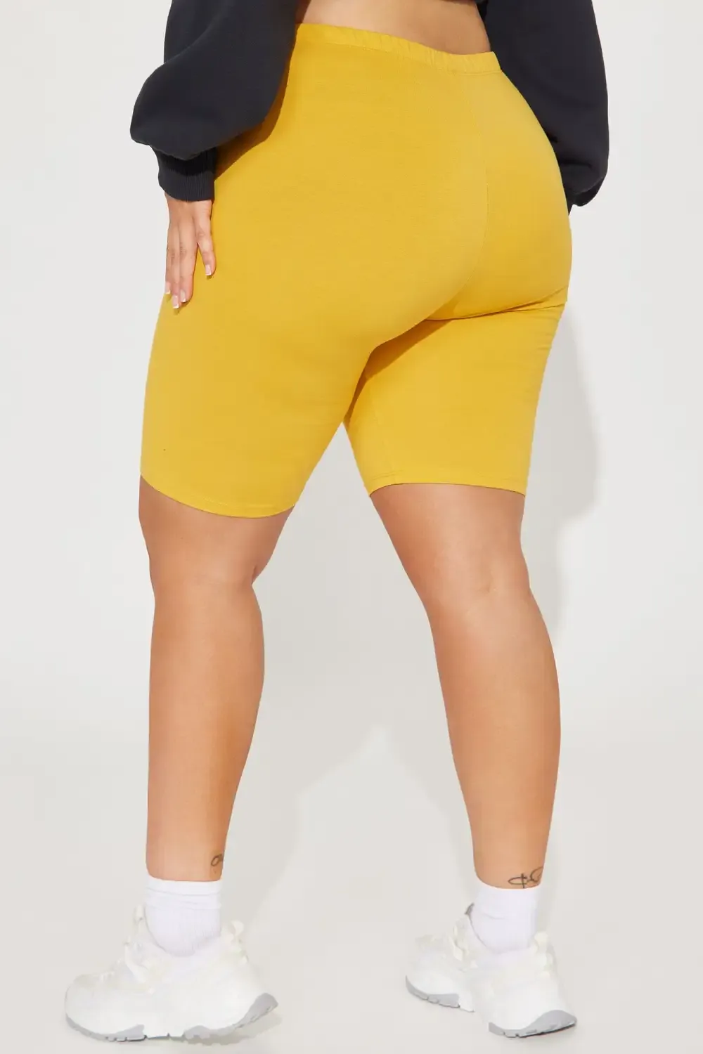 Natalee Biker Shorts - Mustard