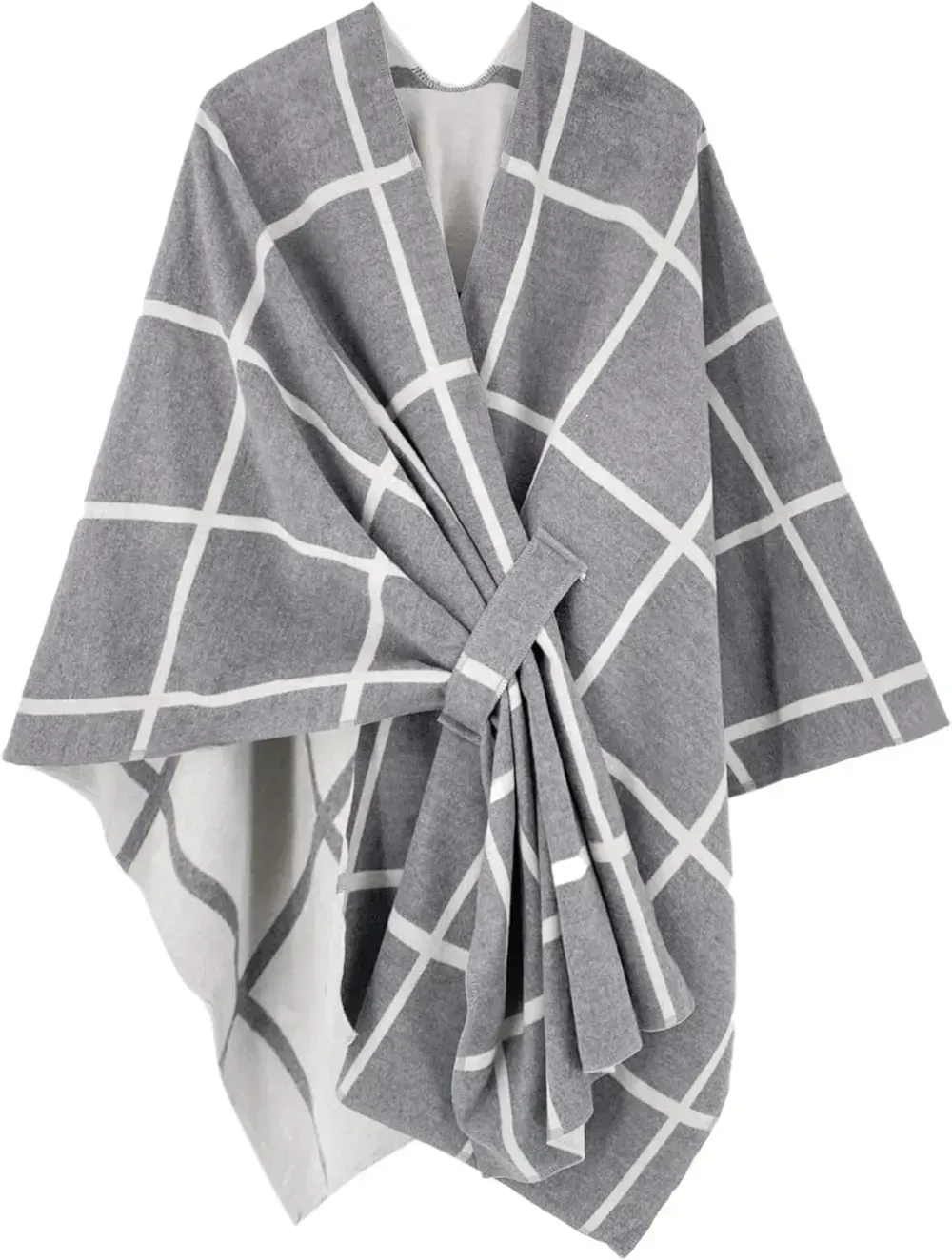 Women's Shawl Wrap Poncho Ruana Cape Open Front Cardigan Shawls for Fall Winter