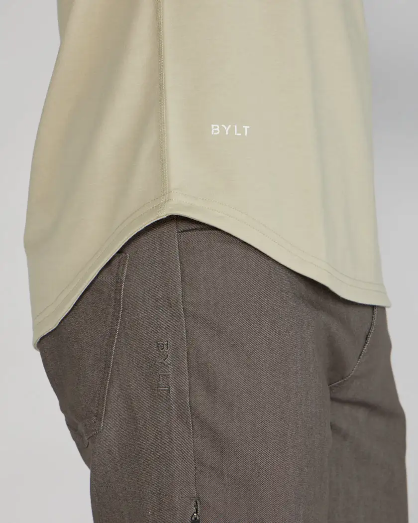 Henley Drop-Cut Long Sleeve: Bylt Signature