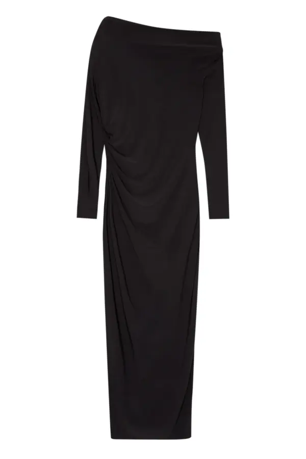 Vestido midi asimétrico