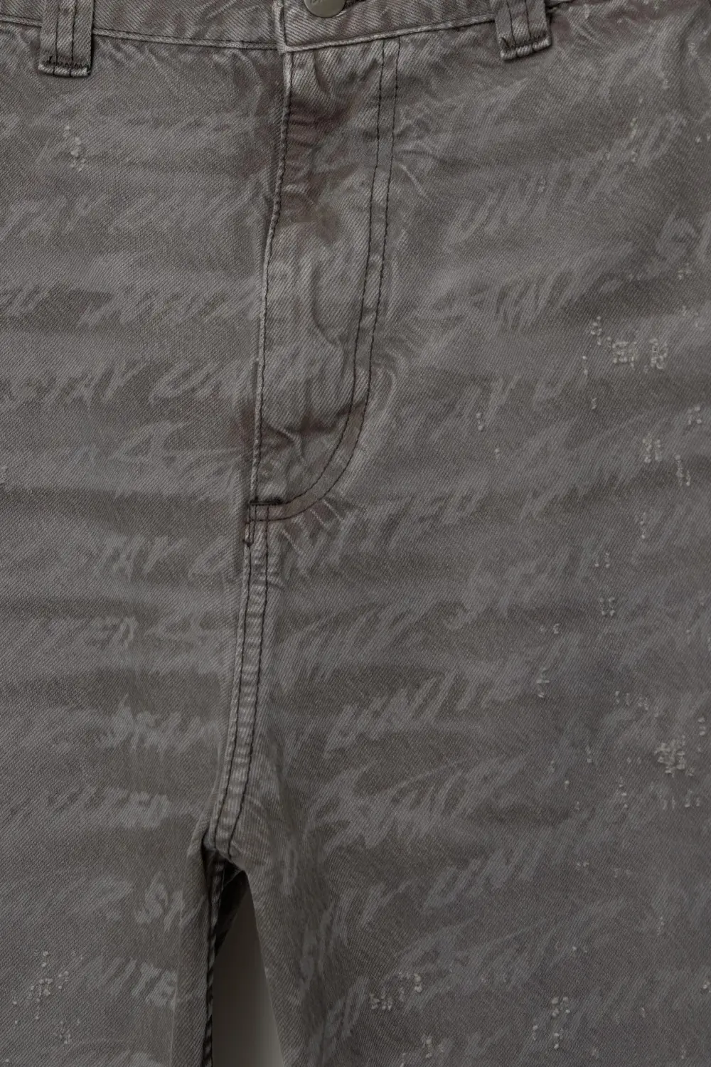 Laser print skater jeans