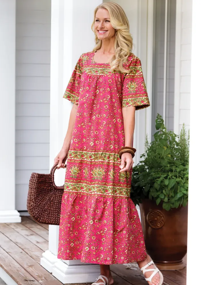 Ankle-Length Cotton Muumuu