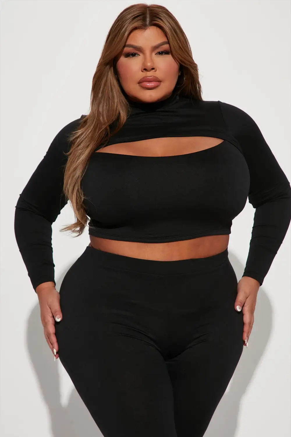 Baddie On The Go Legging Set - Black