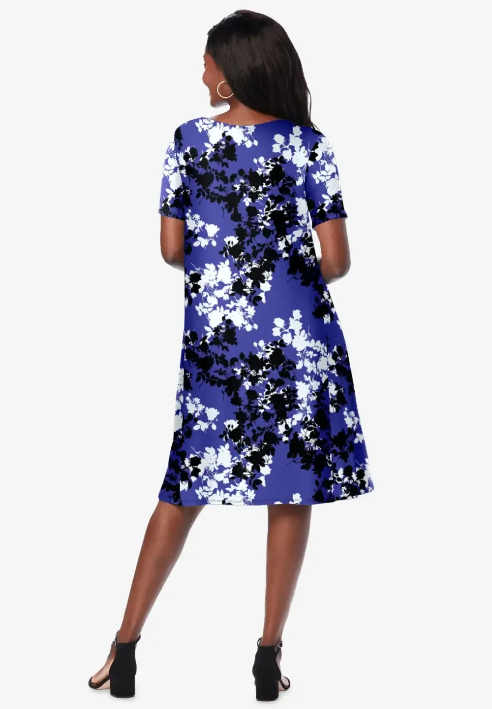 Stretch Knit A-Line Dress