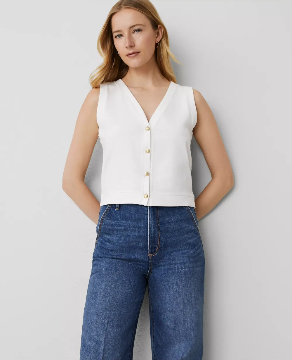 Knit V-Neck Vest