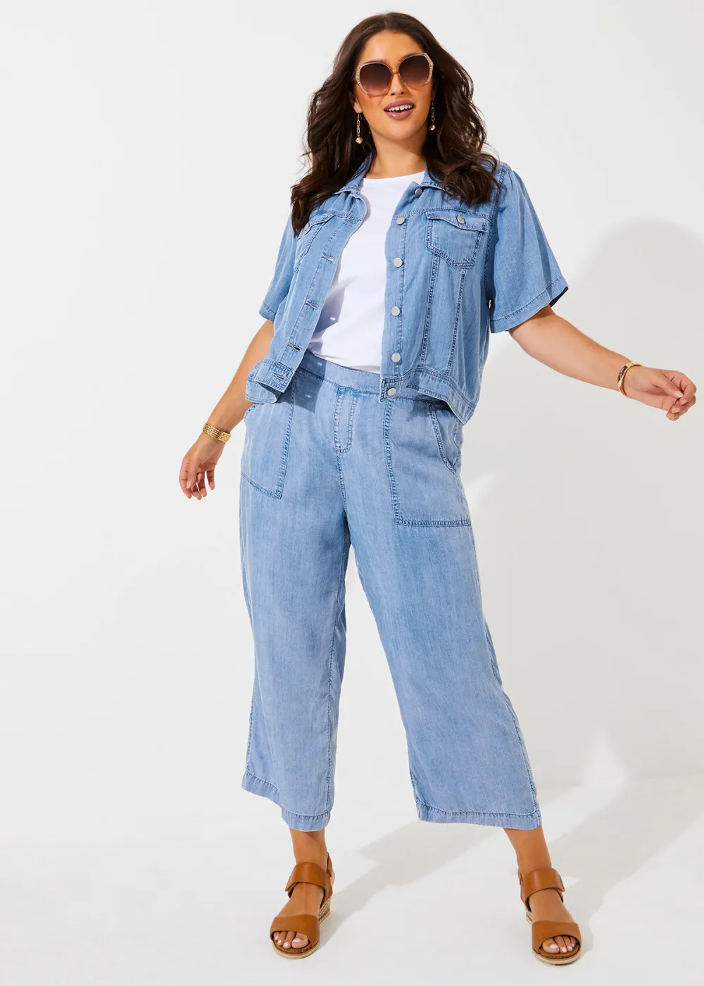Chambray Short Sleeve Jacket