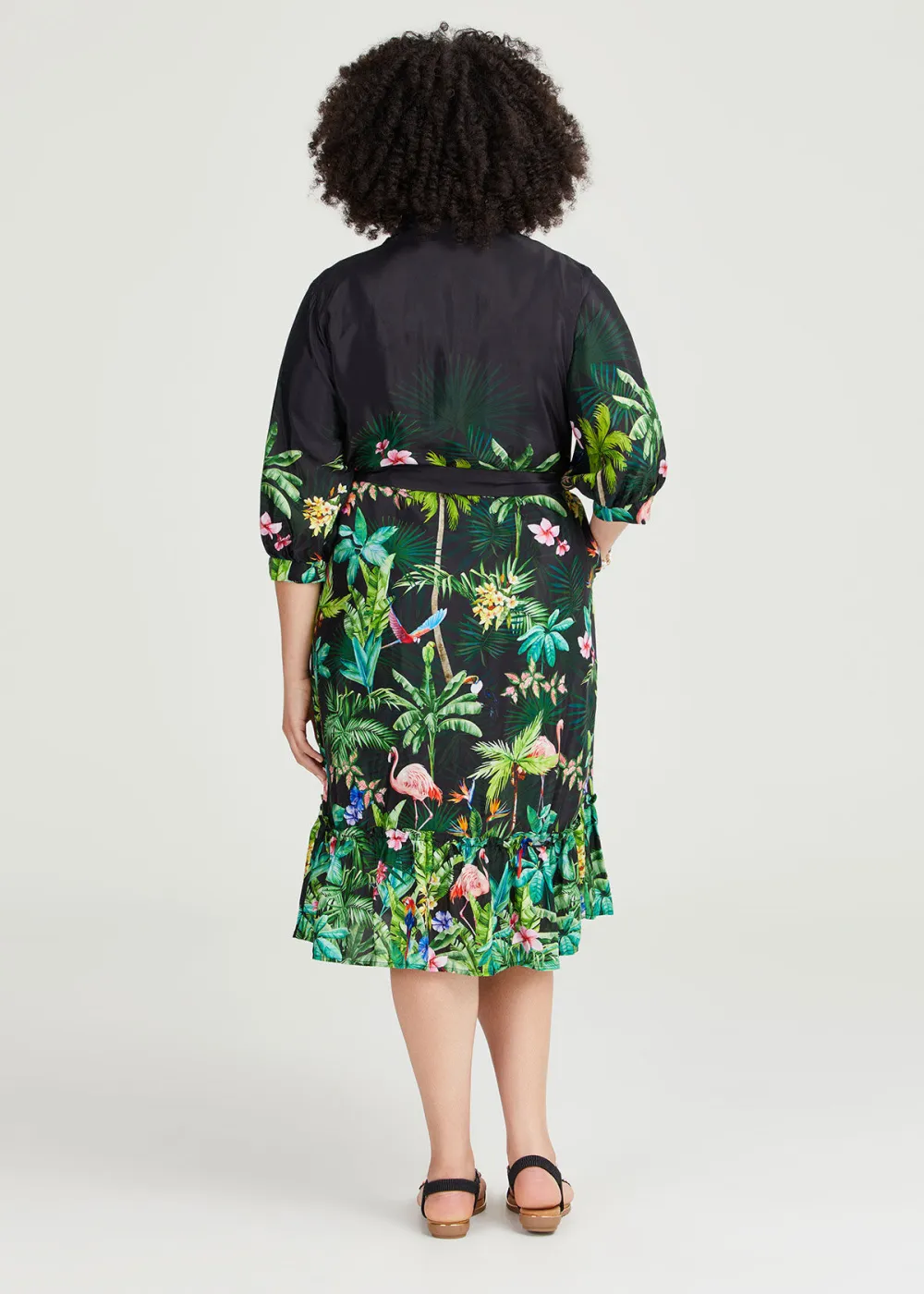 Mary Natural Palm Shirt Dress