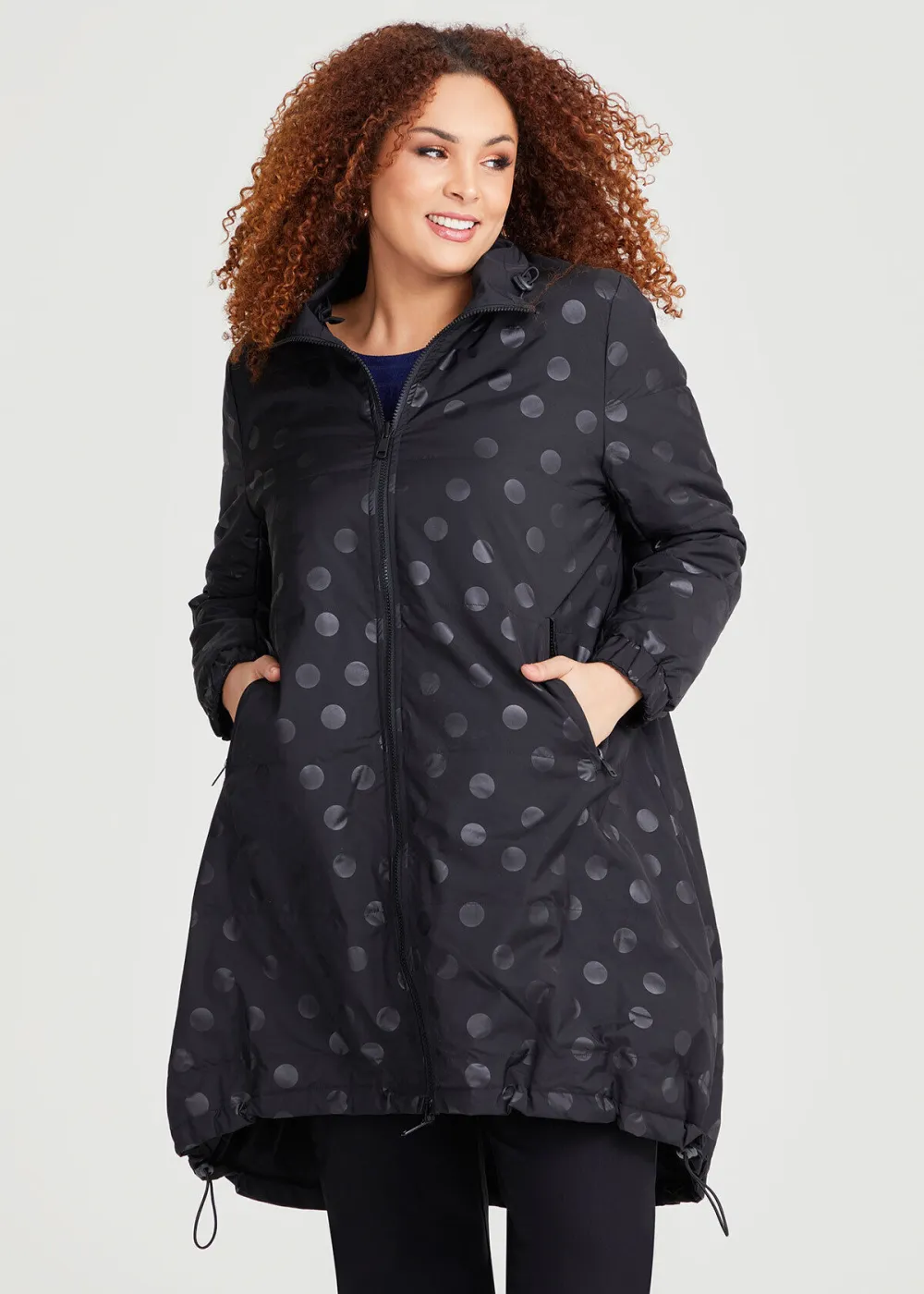 Spot Puffer Jacket Black