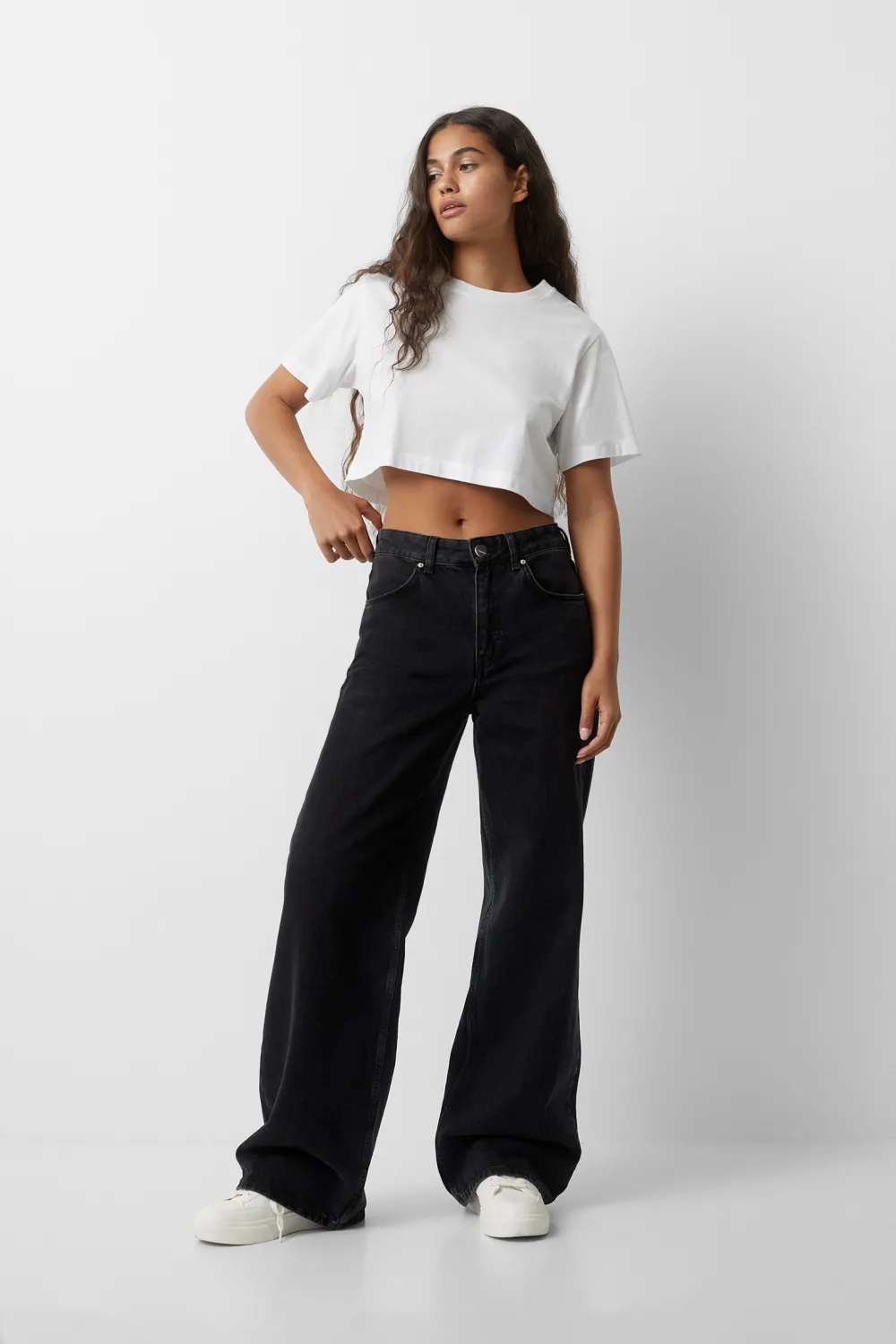Camiseta cropped básica