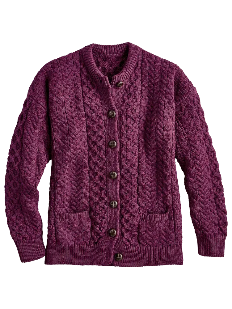 Women's Irish Wool Timeless Cardigan
