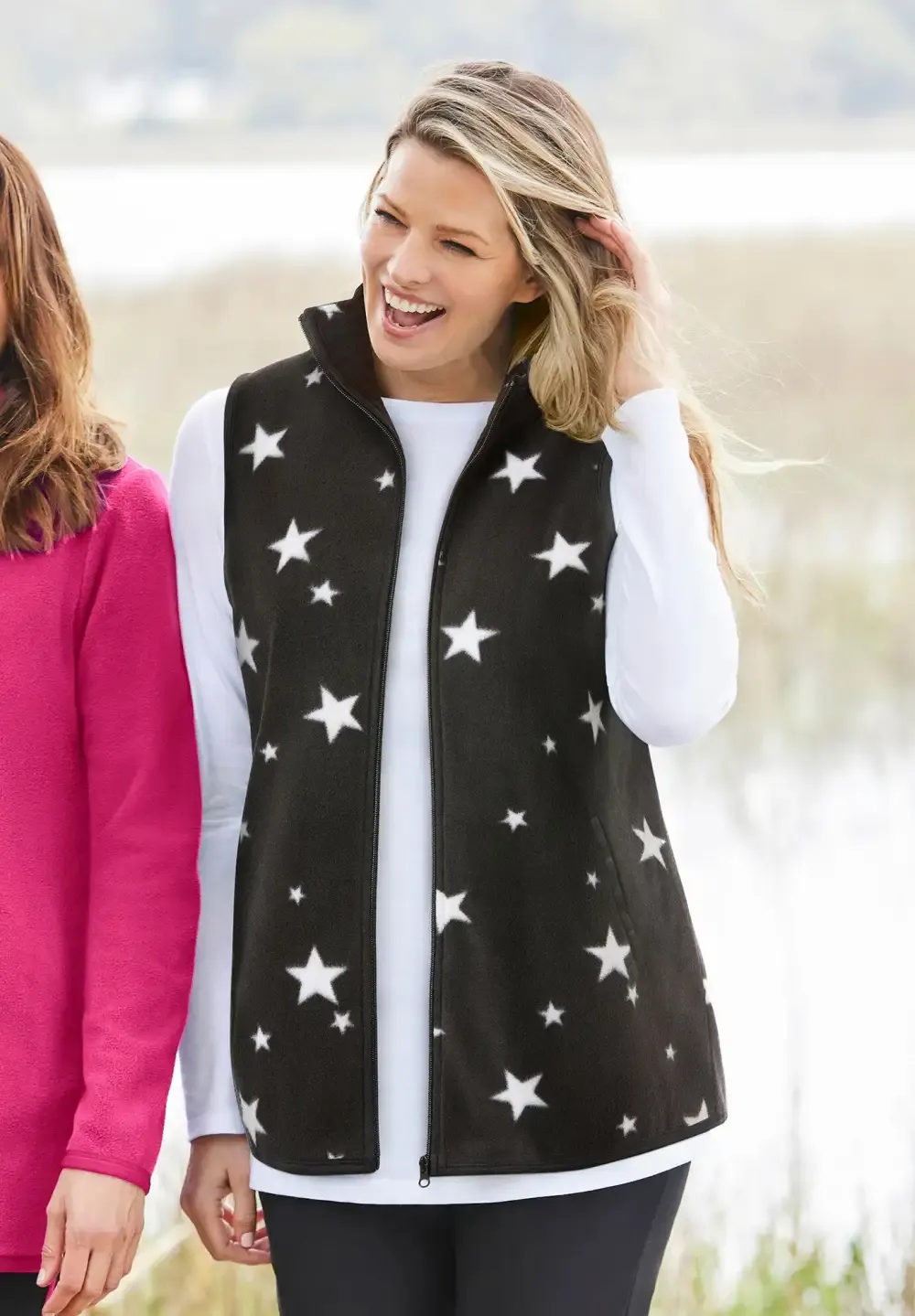 Zip-Front Microfleece Vest
