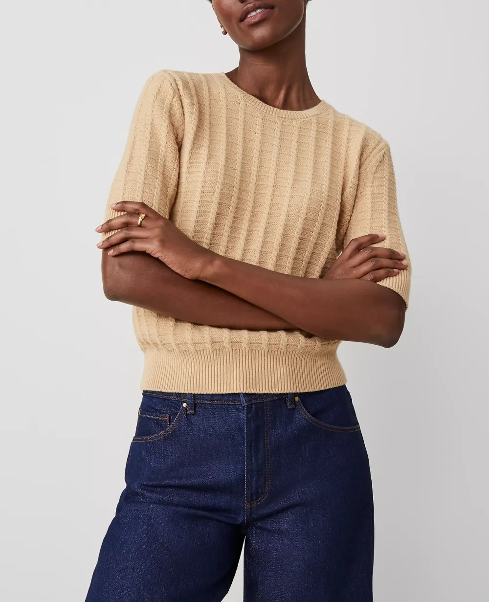 Cable Sweater Tee