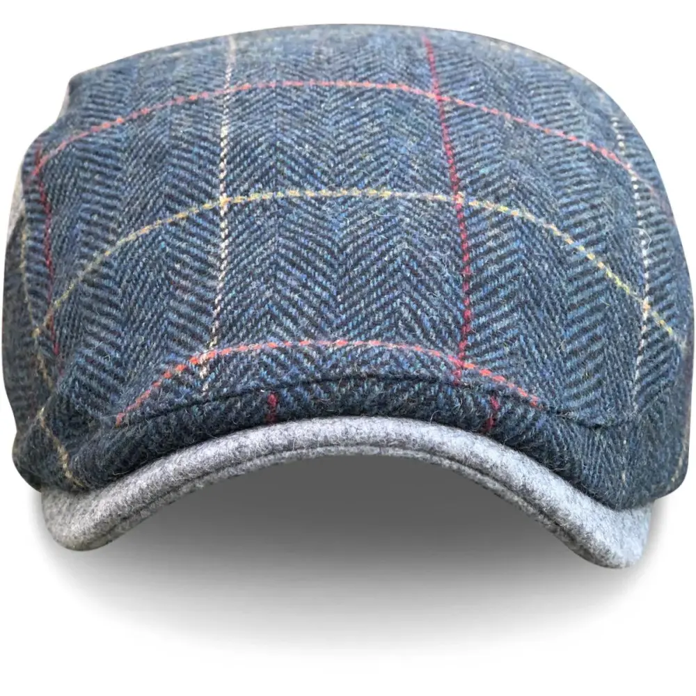 The Whiskey Boston Scally Cap - Royal Wheat Plaid