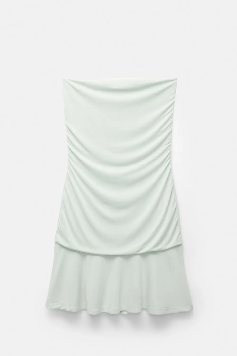 Vestido palabra de honor drapeado