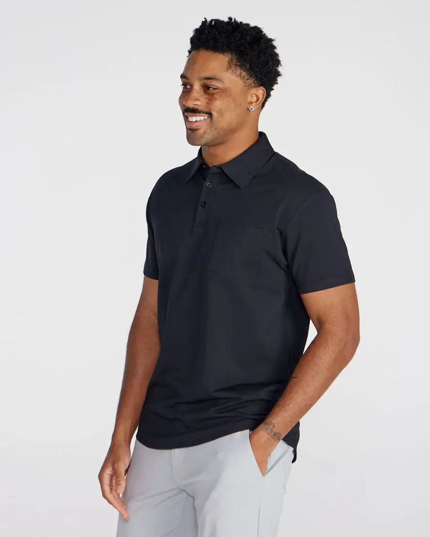 Lux Short Sleeve Pocket Polo