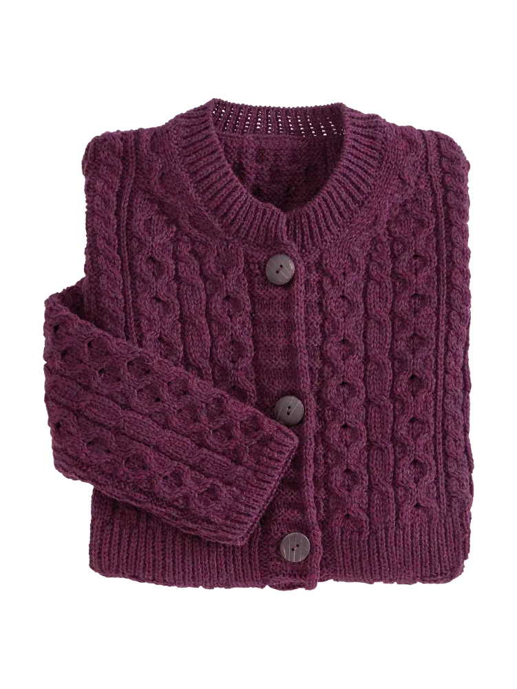 Women's Irish Wool A-Line Cardigan