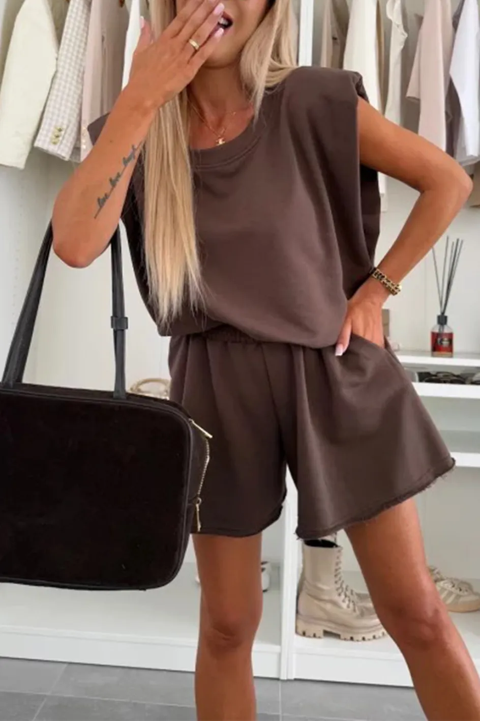 Women'S Casual Comfortable Top And Pants Two-Piece Set