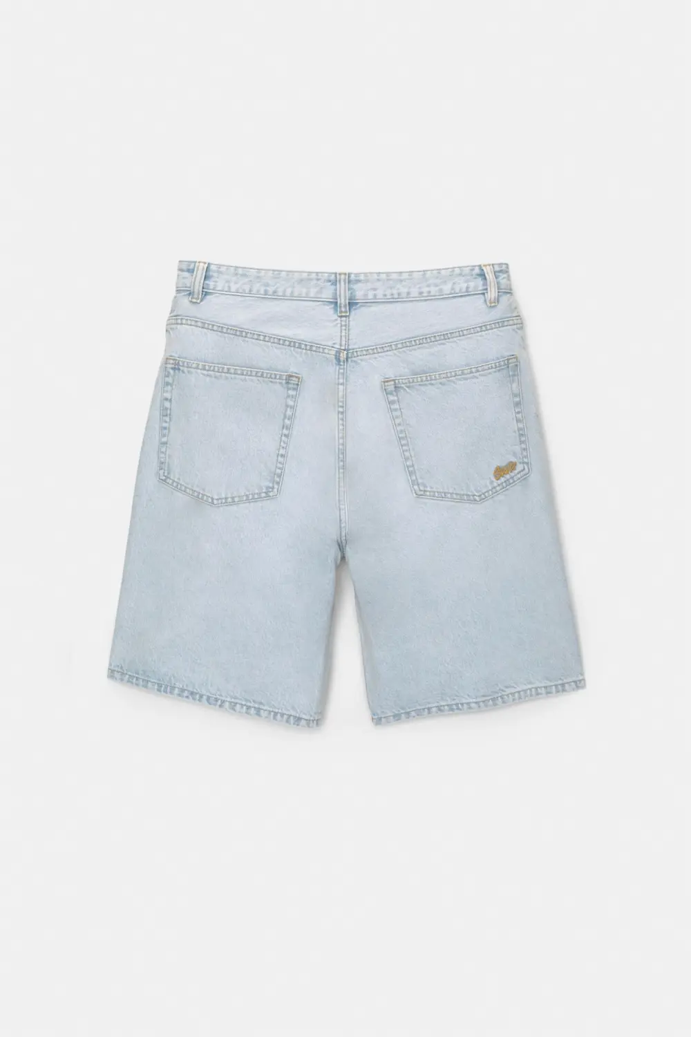 Baggy denim Bermuda shorts