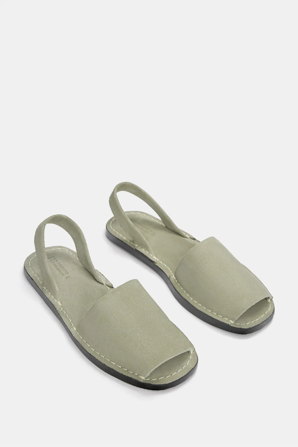 Sandalias planas piel