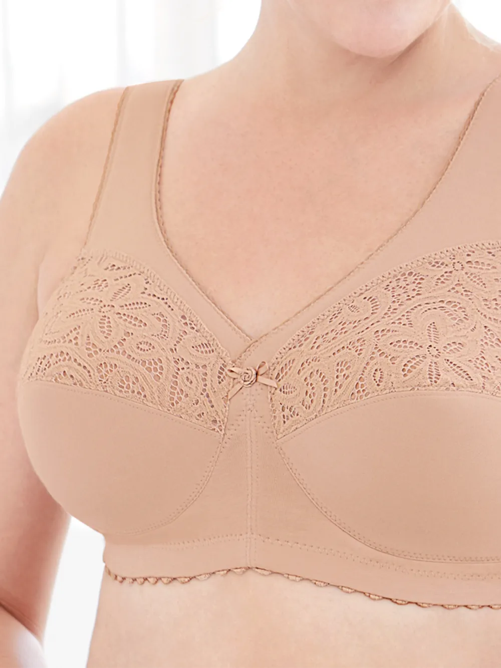 Full-Coverage Wireless Cotton Support Bra