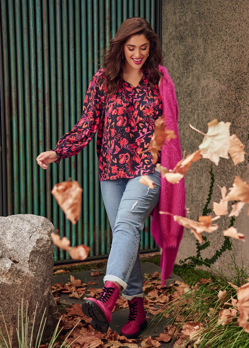Natural Flower Burst Top