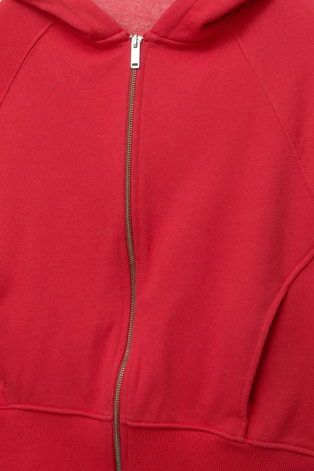 Sudadera cremallera capucha rib