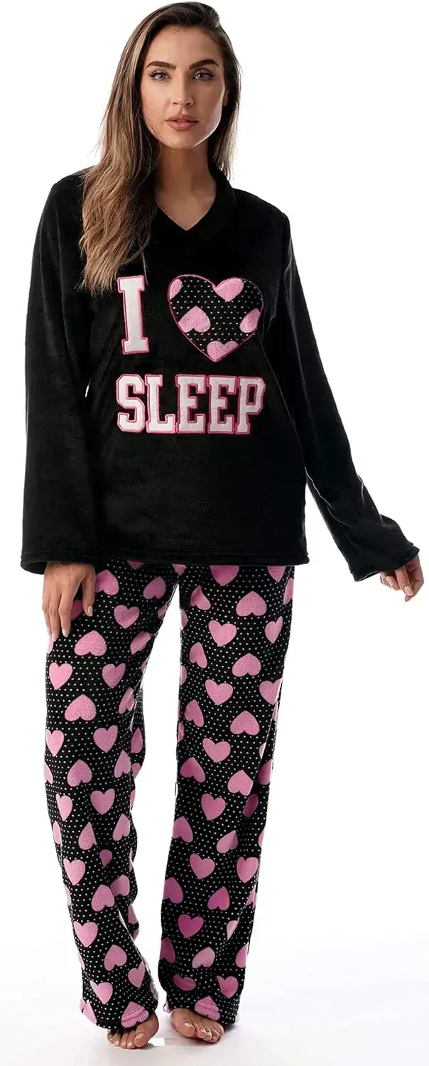 Plush Pajama Sets for Women