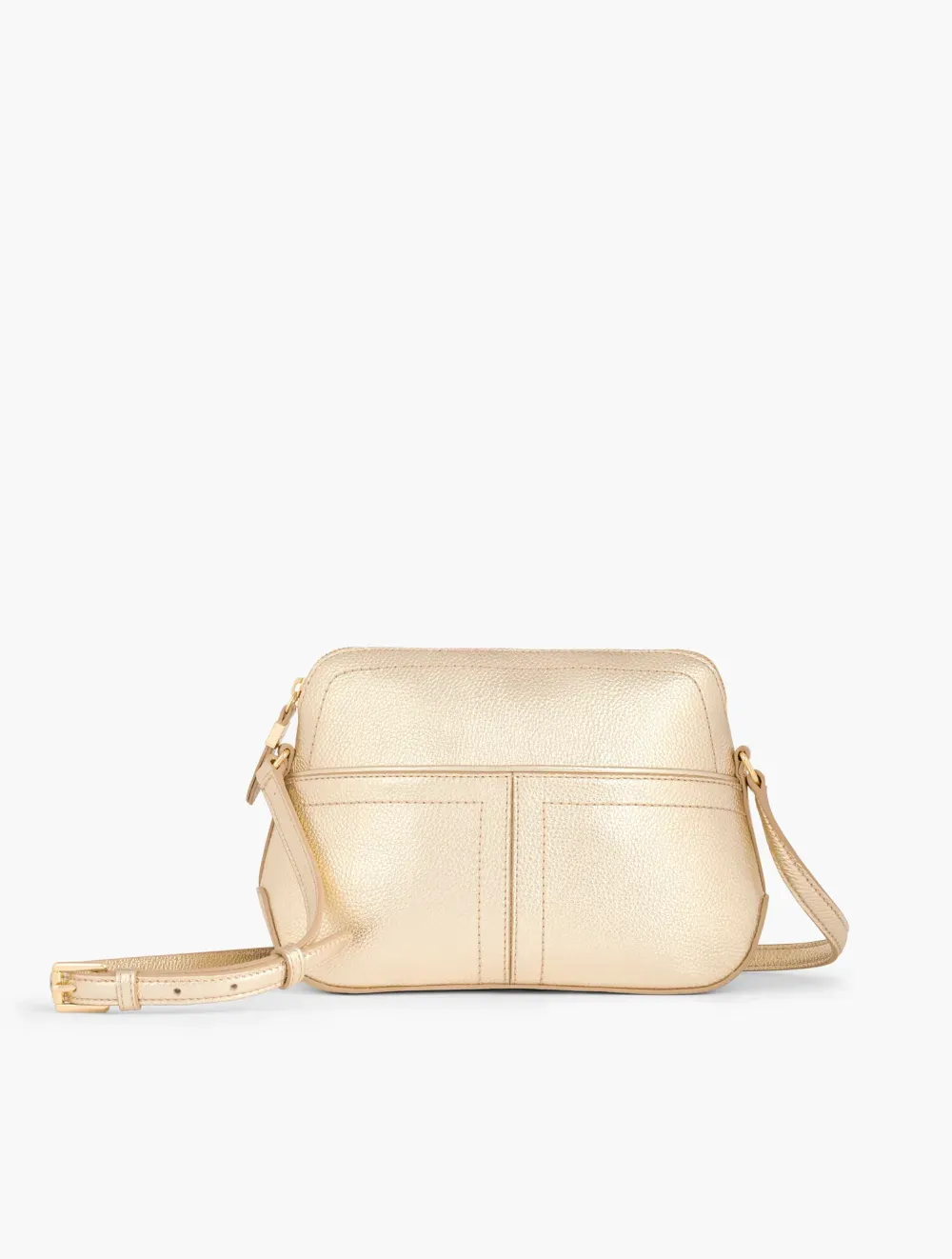 Ellis Leather Crossbody Bag - Metallic