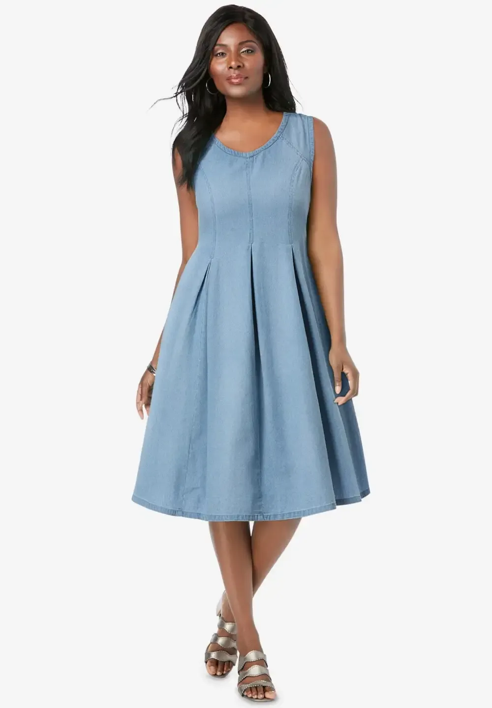Cotton Denim Dress