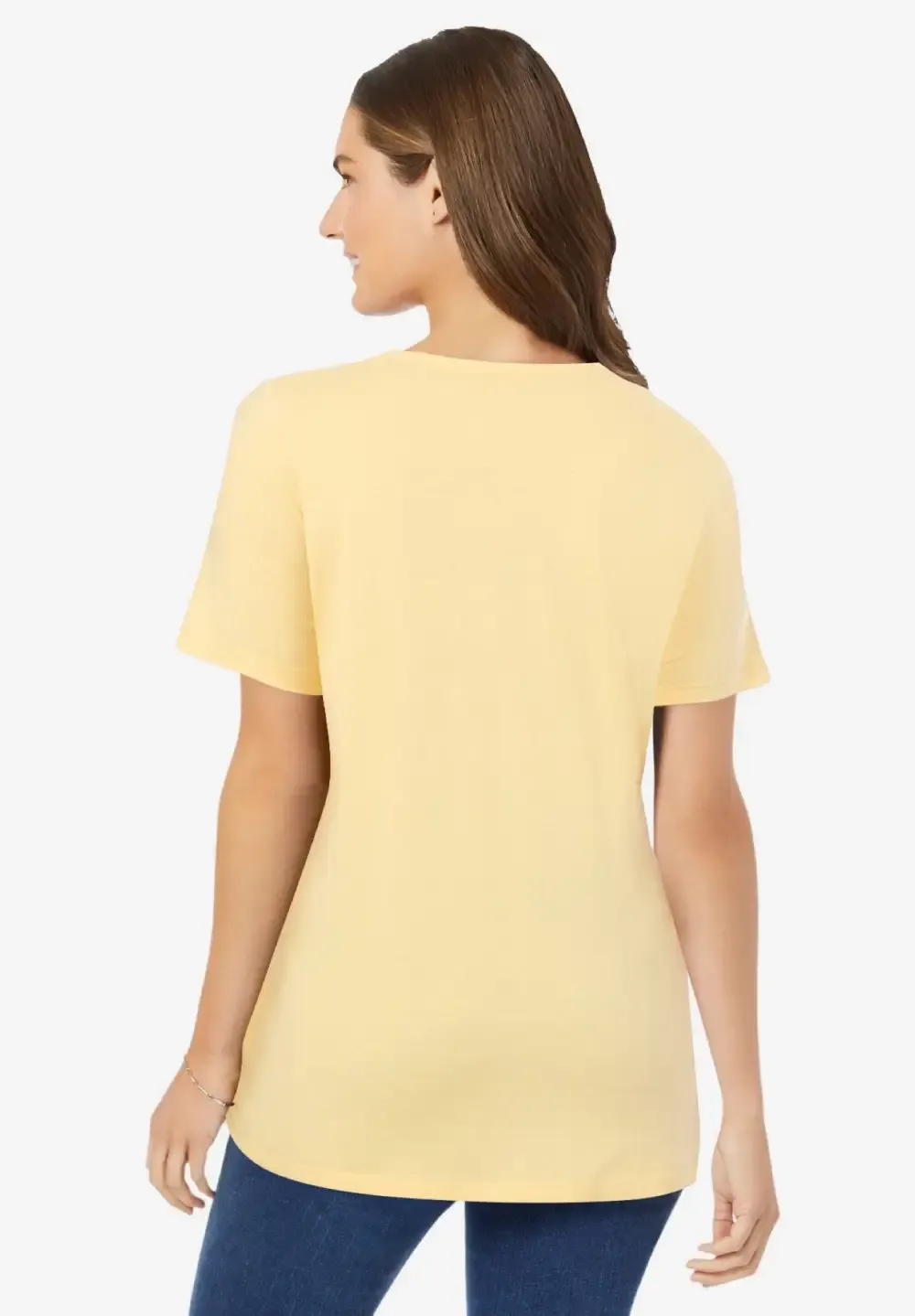 Perfect Short-Sleeve V-Neck Tee