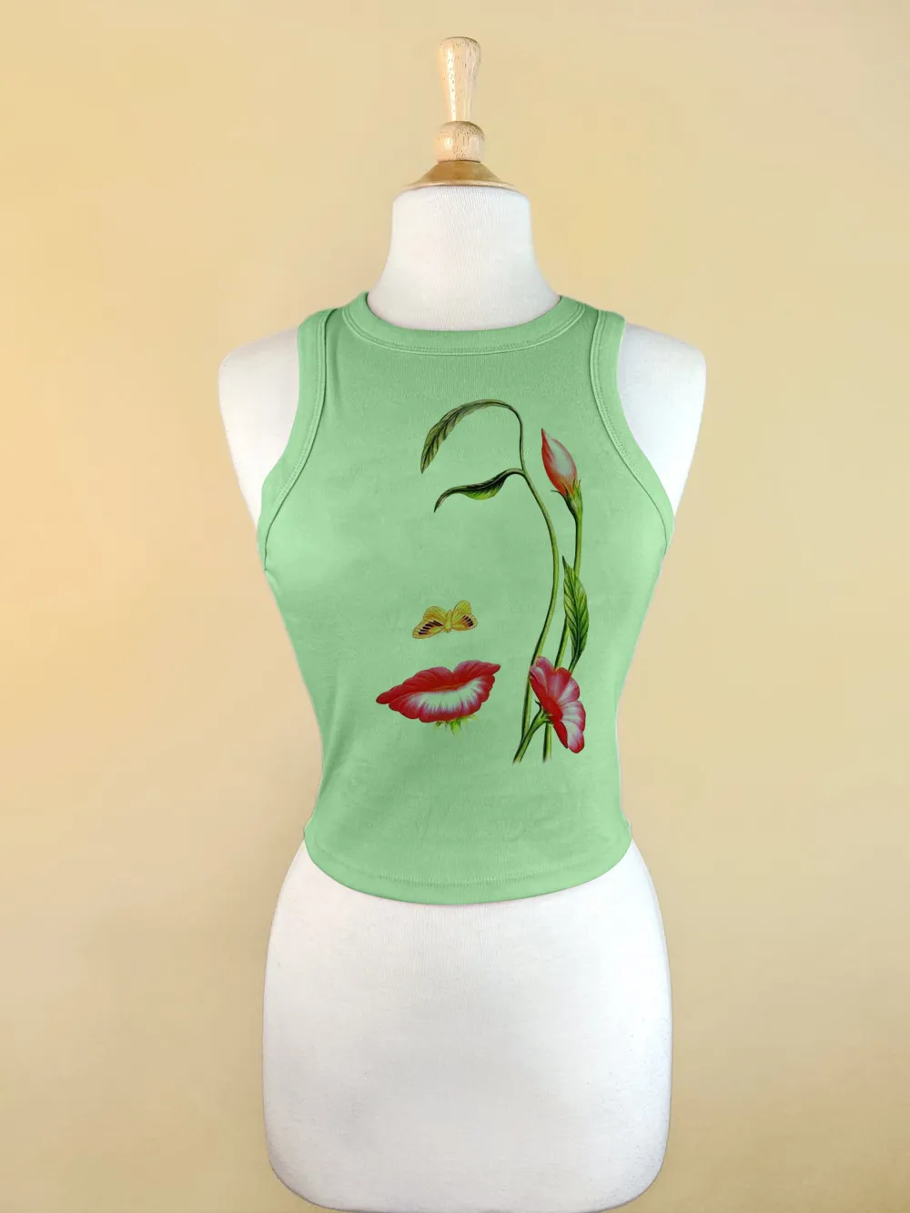 Woman's Face Outline Graphic Vest