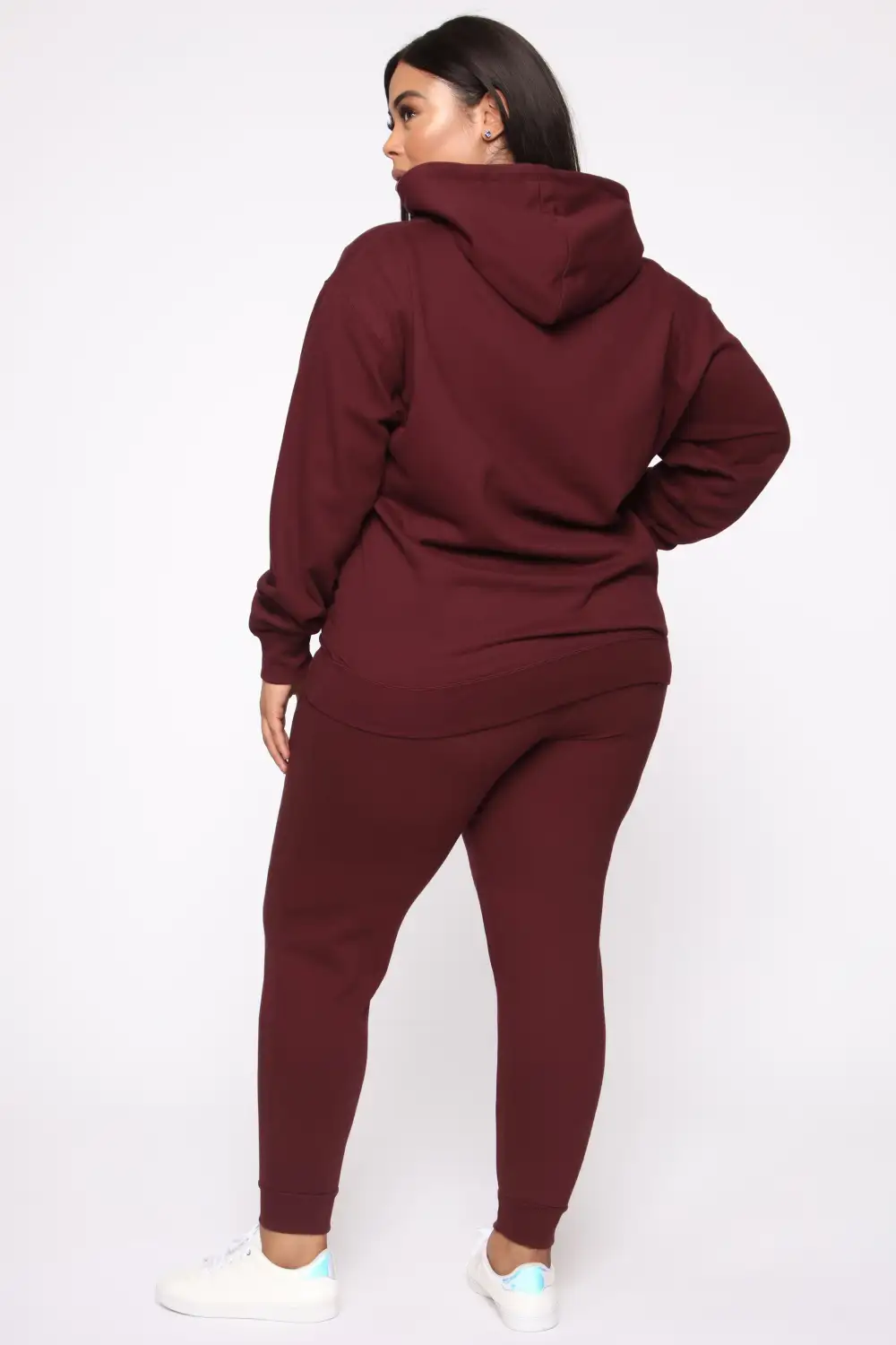 Stole Your Boyfriend's Oversized Hoodie - Burgundy