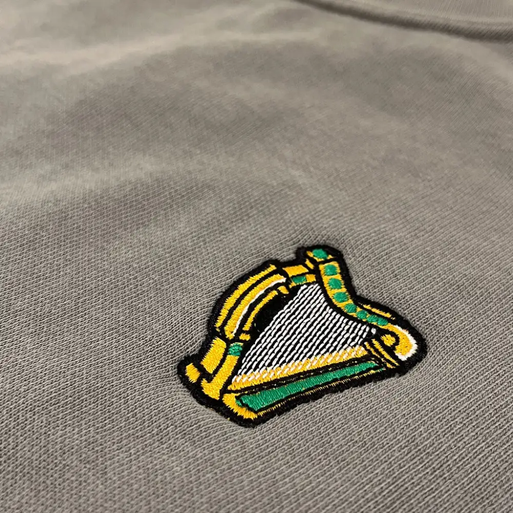 Boston Scally The Eire Crewneck Sweatshirt - Stone Grey