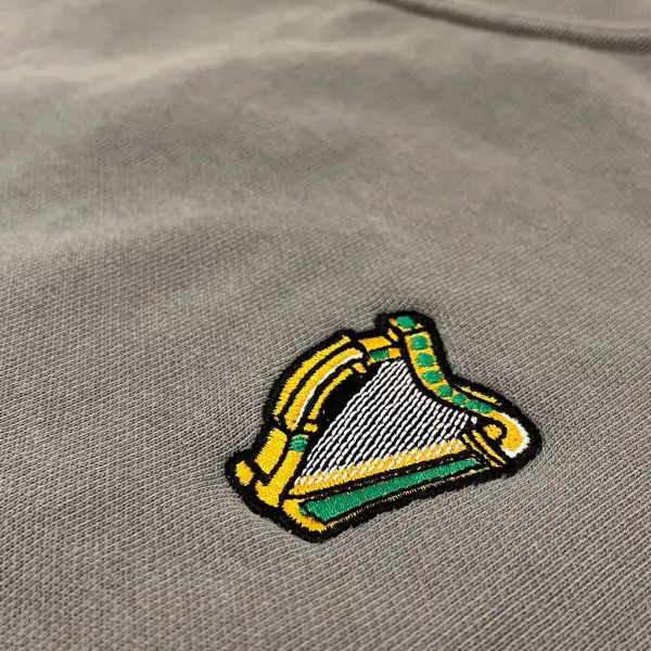 Boston Scally The Eire Crewneck Sweatshirt - Stone Grey