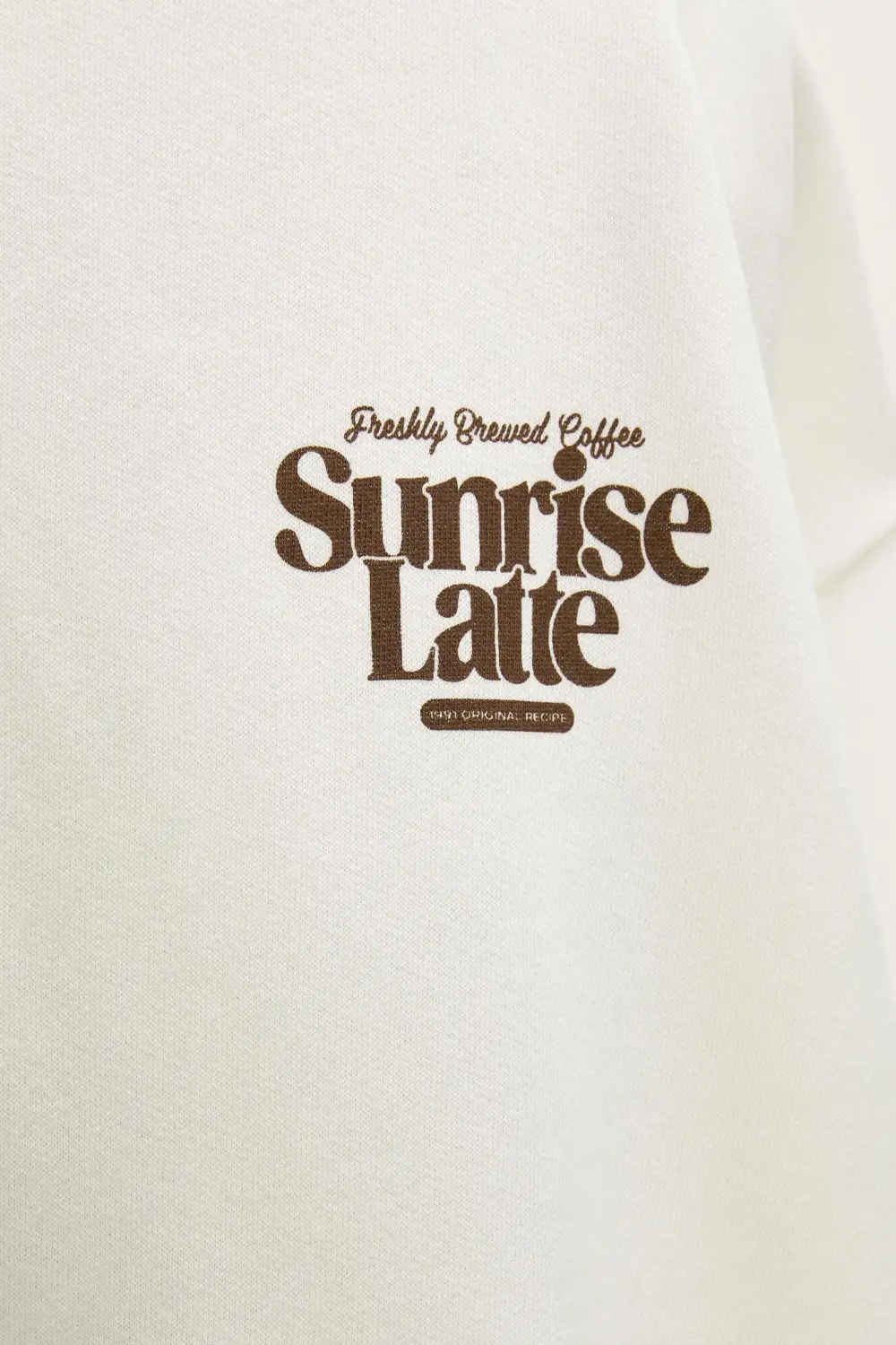 Sudadera gráfico café