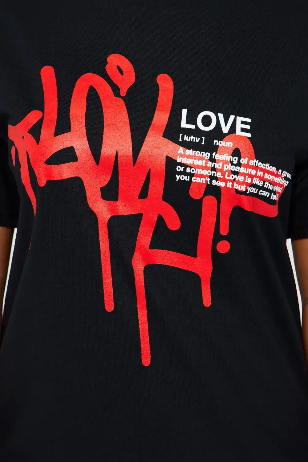 Definition of Love Short Sleeve Tee - Black