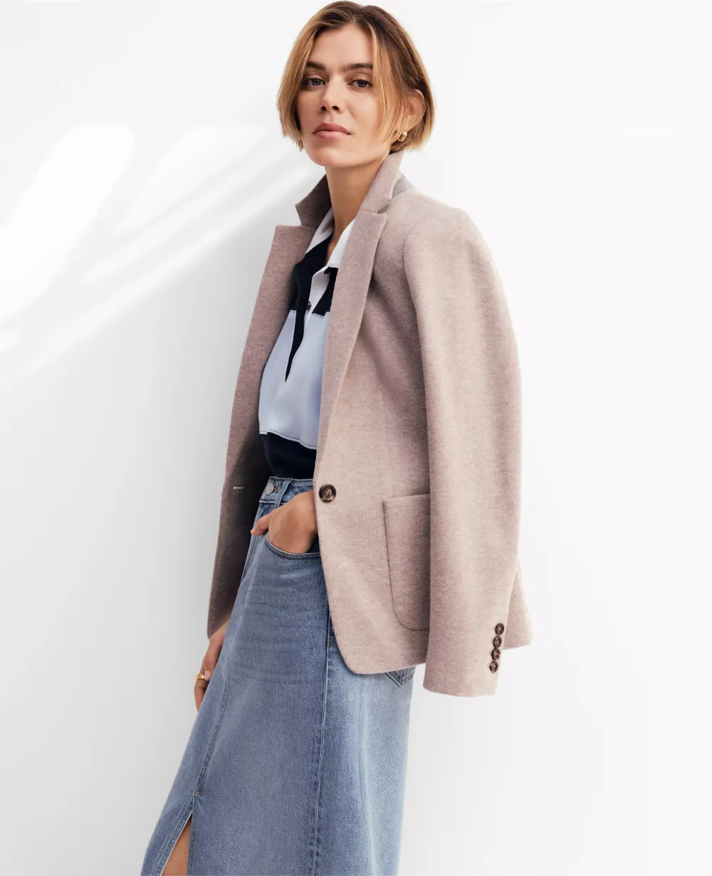The Hutton Blazer in Brushed Rib Knit