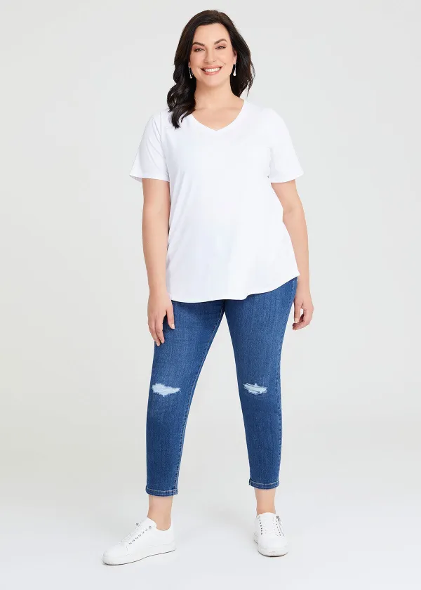 Australian Cotton V-neck T-Shirt