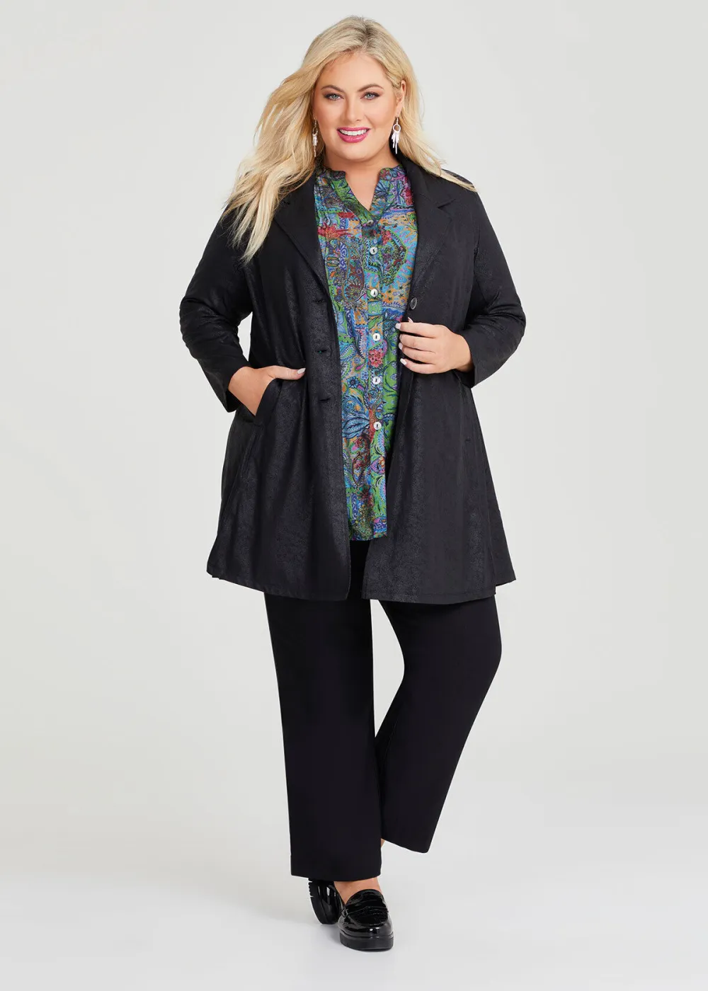 Coated Luna Longline Jacket