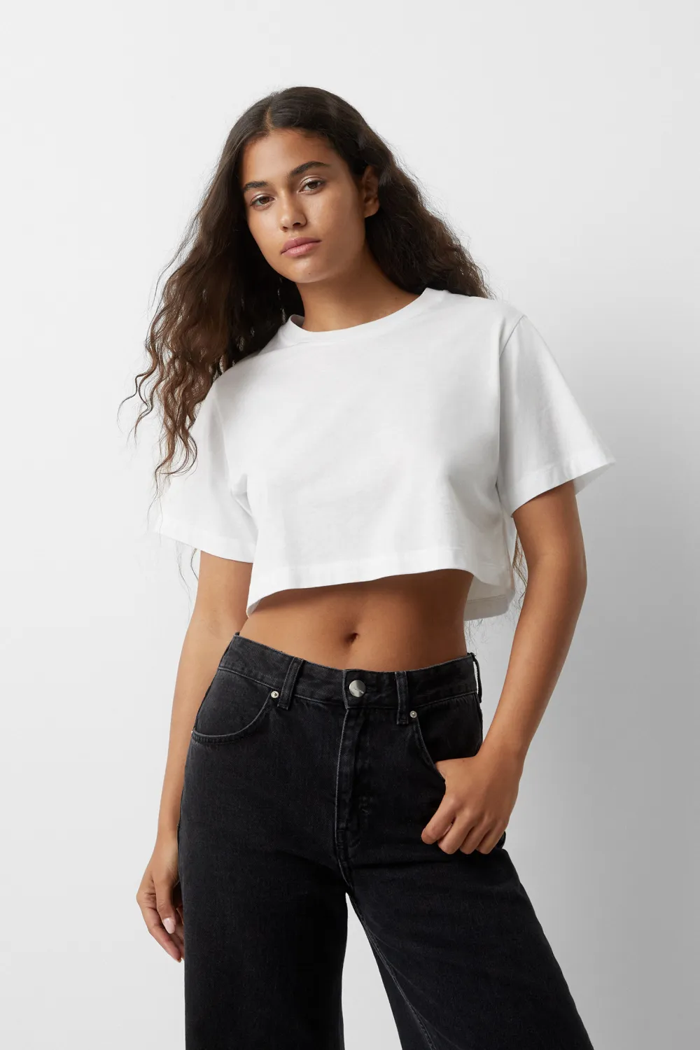 Camiseta cropped básica