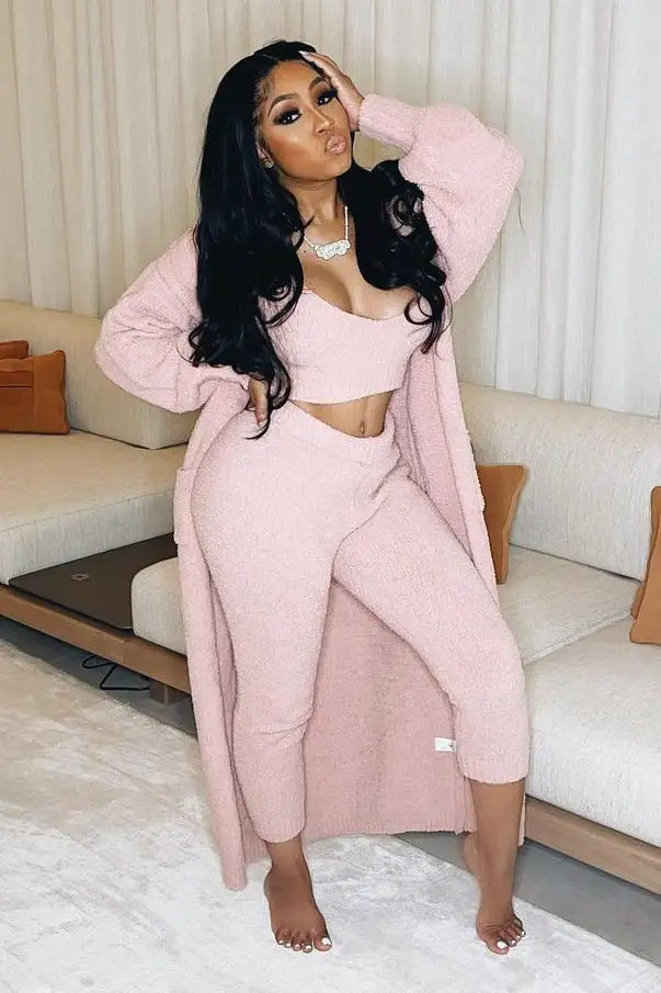 Living In It 3 Piece Legging Set - Pink