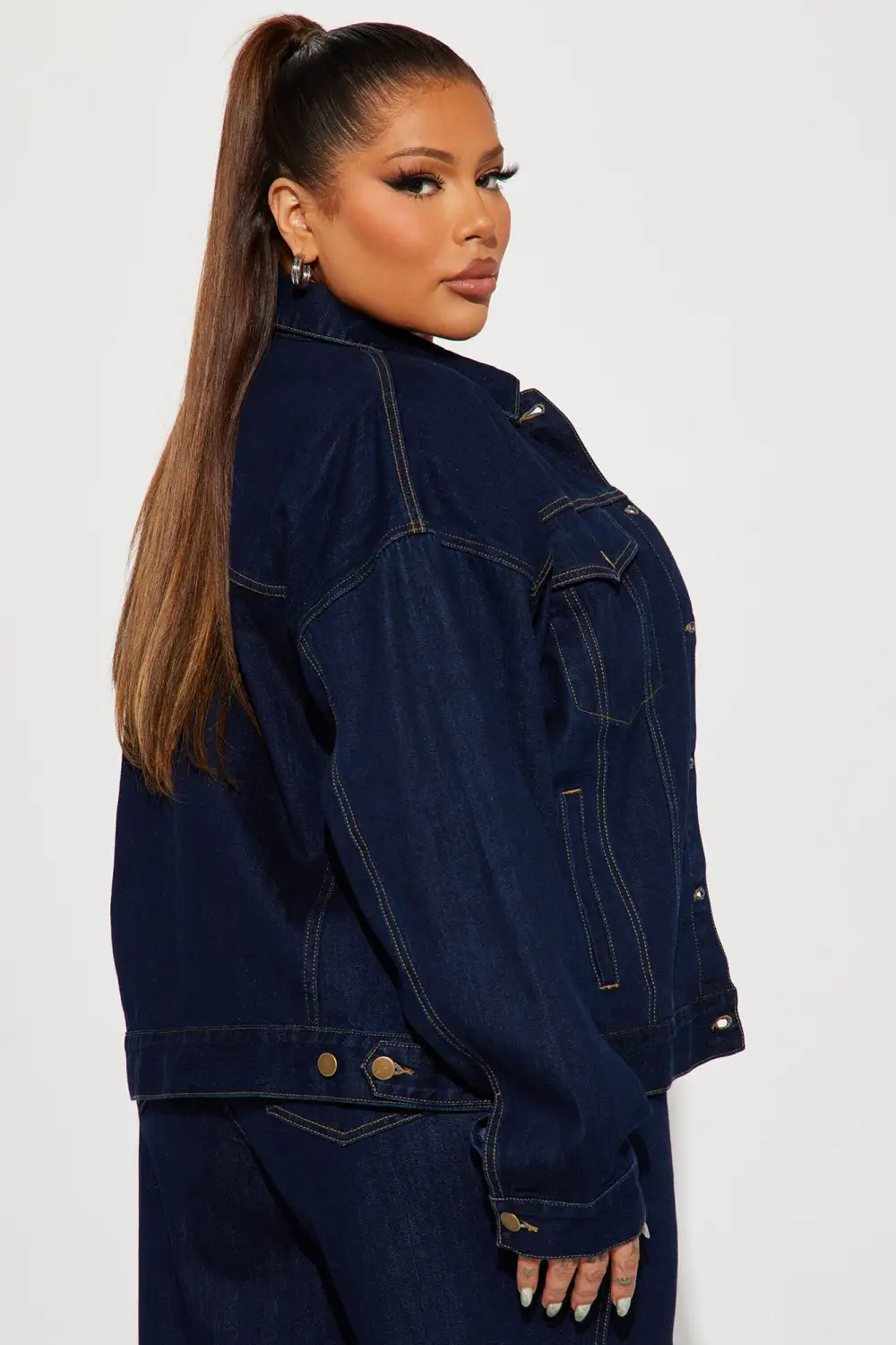 This Just In  Denim Trucker Jacket - Dark Wash